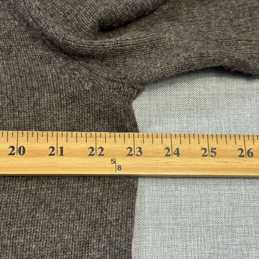 Carbon 2 Cobalt Hooded Sweater Mens Large Brown 1/4 Zip Quilted Elbow